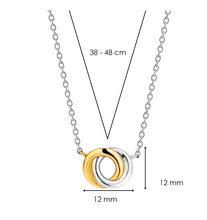Load image into Gallery viewer, Ti Sento Two Toned Silver and Gold Plated Infinity Necklace