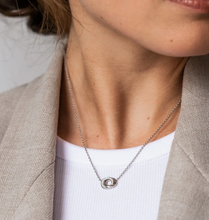 Load image into Gallery viewer, Ti Sento Cubic Zirconia Silver Infinity Necklace