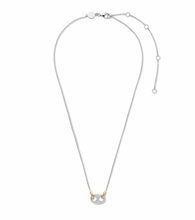 Load image into Gallery viewer, Ti Sento Silver & Cubic Zirconia 'Coffee Bean' Necklace