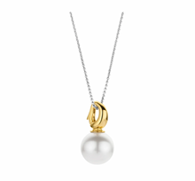 Load image into Gallery viewer, Ti Sento Gold Vermeil Sterling Silver 12mm Pearl Pendant