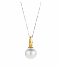 Load image into Gallery viewer, Ti Sento Gold Vermeil Sterling Silver 12mm Pearl Pendant