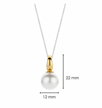 Load image into Gallery viewer, Ti Sento Gold Vermeil Sterling Silver 12mm Pearl Pendant