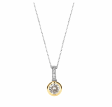 Load image into Gallery viewer, Ti Sento Cubic Zirconia Pendant Gold Plated