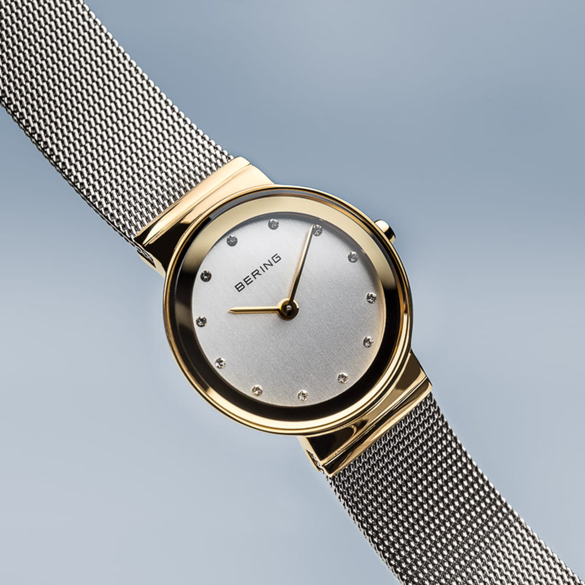 Bering Gold Coloured Stainless Steel Ladies Watch