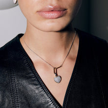 Load image into Gallery viewer, Ti Sento Silver & Vermeil Pave set Cz Heart Pendant