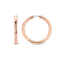 Load image into Gallery viewer, Ti Sento Rose Gold Classic Hoop Earrings