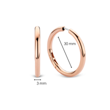 Load image into Gallery viewer, Ti Sento Rose Gold Classic Hoop Earrings