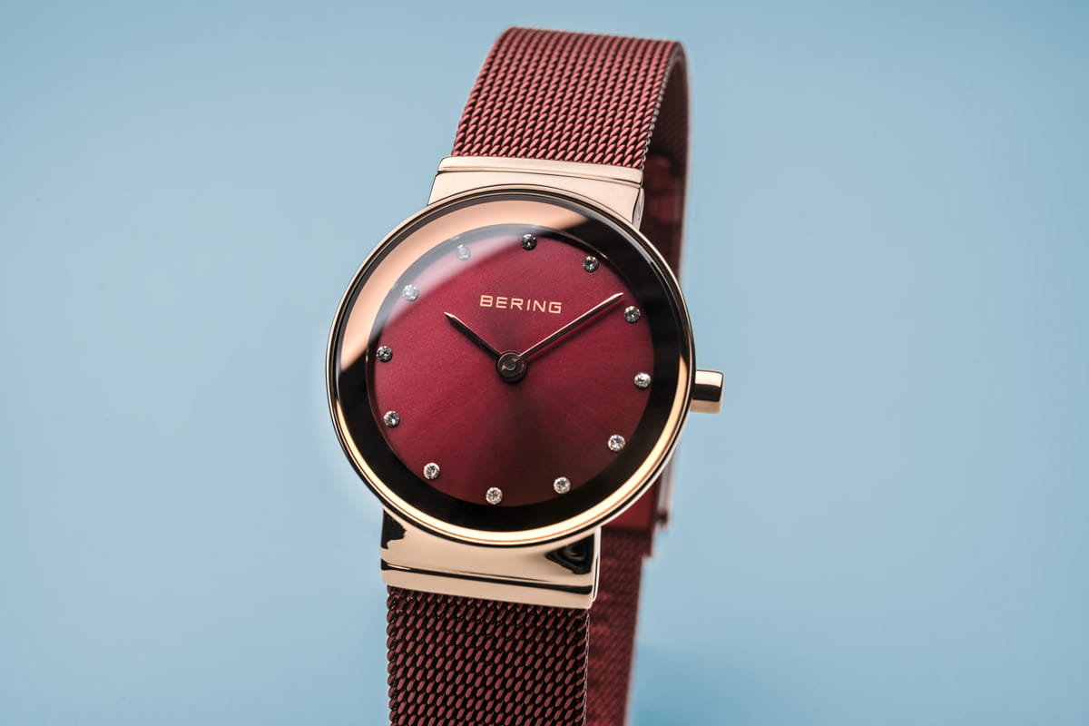 Bering red cheap watch