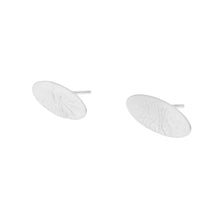 Load image into Gallery viewer, Small Oval Sterling Silver Earrings
