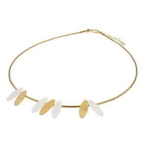 Two tone Sterling Silver and Vermeil Necklace