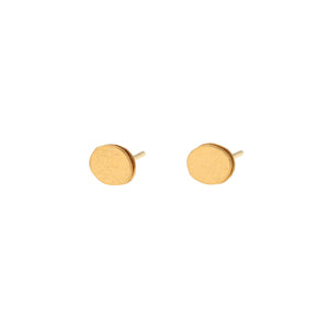 Echo Gold Vermeil Circle Studs – Pebbles II Collection