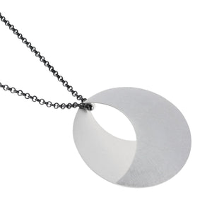 Sterling Silver Pendant with Oxidised Chain