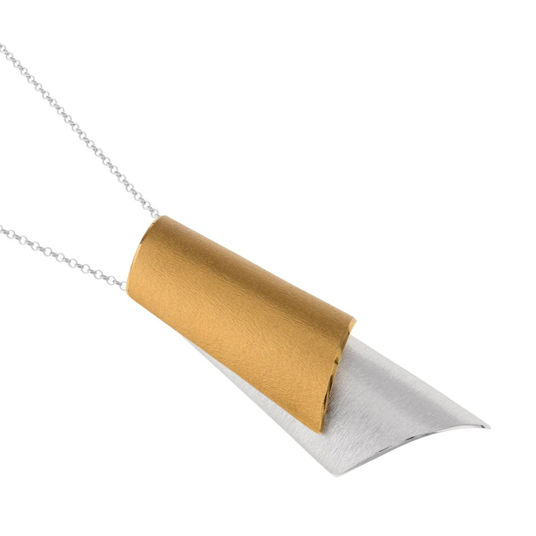 Cannoli Collection Silver and Gold Vermeil Pendant