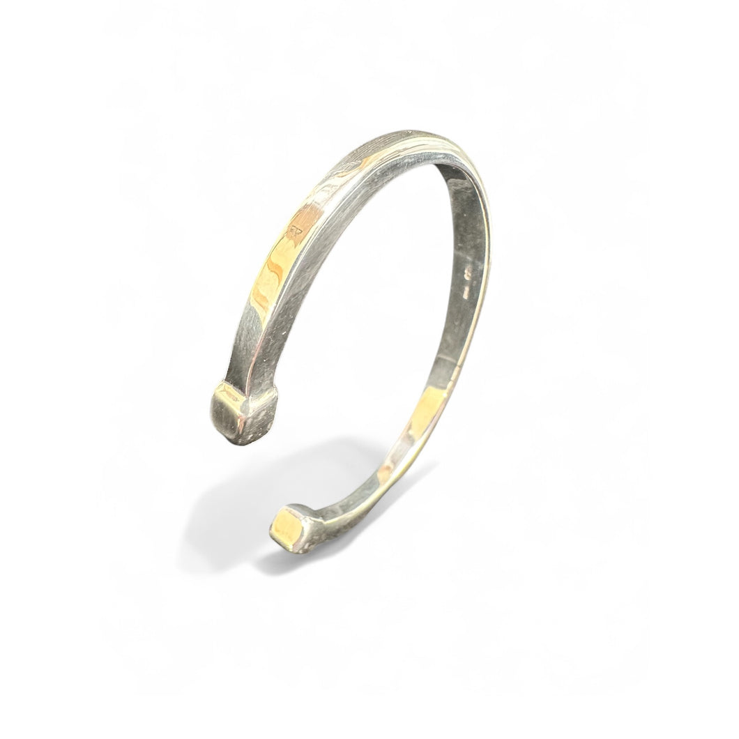 Sterling Silver Torq Bangle