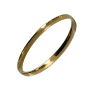 Gold Vermeil Round Bangle – 6mm