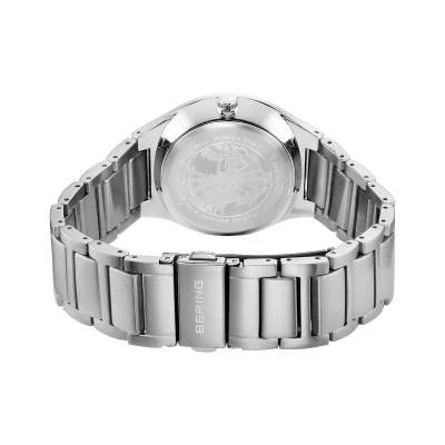 Bering Titanium Brushed Silver Coloured Sunray Dial Mens Watch, view 3