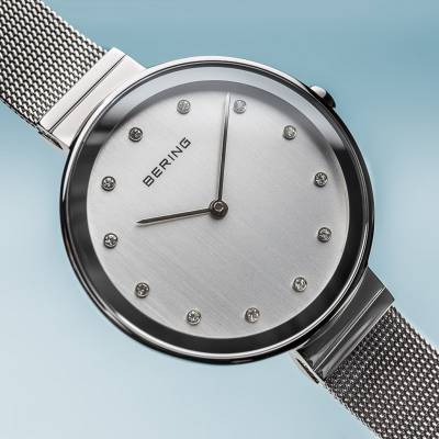 Bering Silver Colour Polished Finish Ladies Watch, view 5