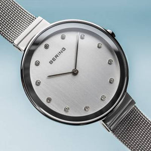 Bering Silver Colour Polished Finish Ladies Watch