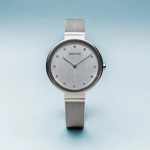 Bering Silver Colour Polished Finish Ladies Watch
