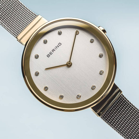 Bering Gold Colour, Polished Finish, Ladies Watch, view 3