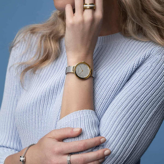 Bering Gold Colour, Polished Finish, Ladies Watch, view 2