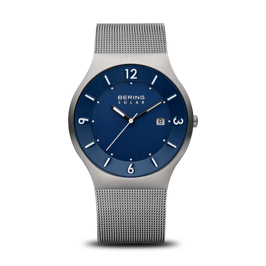 Bering Solar Brushed grey Mens Watch