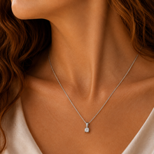 Load image into Gallery viewer, 18ct White Gold Round Brilliant Cut Diamond Pendant 0.15ct
