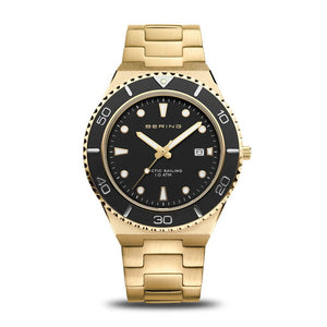 Bering Arctic Sailing Watch Classic Polished / Brushed Gold Strap
