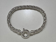 Load image into Gallery viewer, Sterling Silver heavy, solid Spiga link Bracelet
