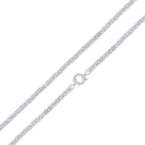 Urban Armour Sterling Silver 4.9mm Handmade Spiga Chain 18"