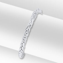 Load image into Gallery viewer, Sterling Silver 4.9mm Handmade Spiga chain Bracelet 7.5&quot;

