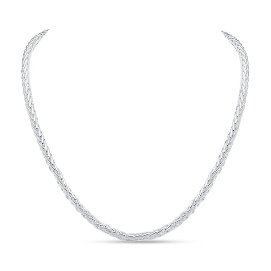 Sterling Silver 4.9mm Handmade Spiga chain Bracelet 7.5", view 3