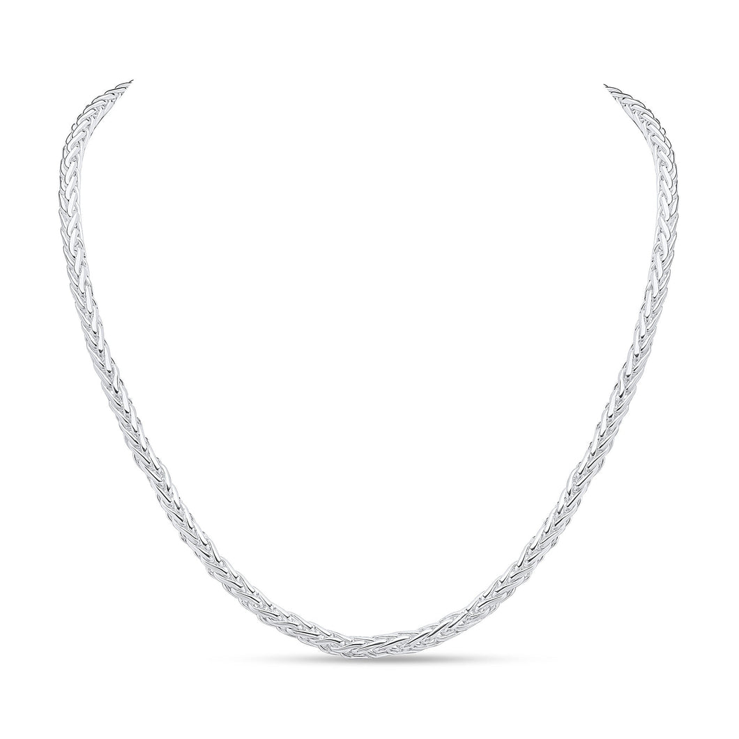 Urban Armour Sterling Silver 4.9mm Handmade Spiga Chain 18