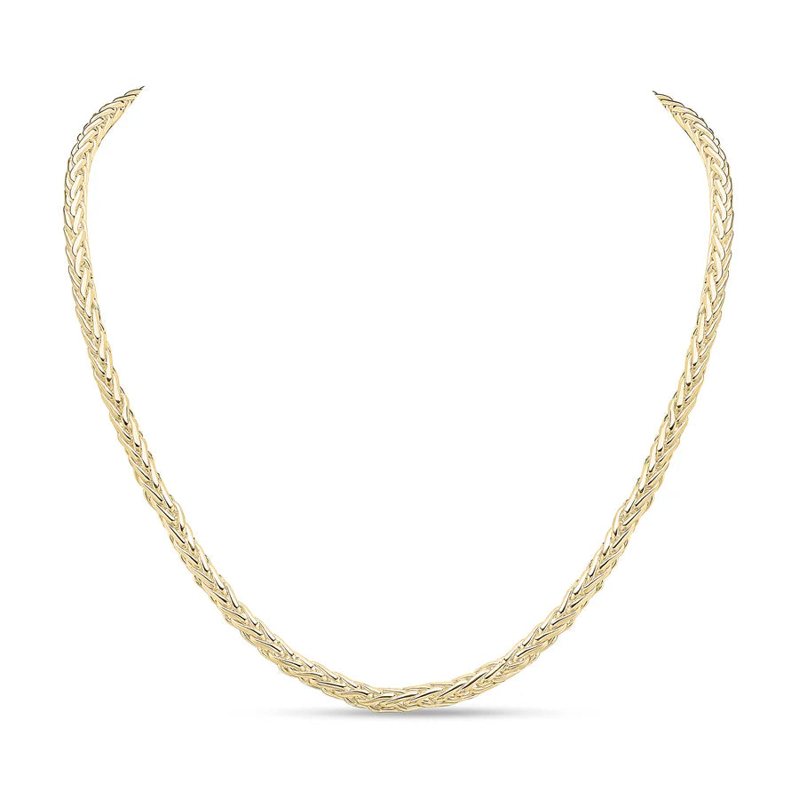 Gold Vermeil Spiga Chain Necklace 18"