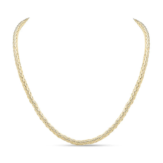 Gold Vermeil Spiga Chain Necklace 18"