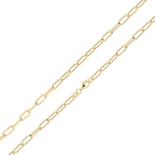 Load image into Gallery viewer, 18ct Gold Vermeil Paperclip link Necklace 18"

