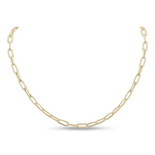 Load image into Gallery viewer, 18ct Gold Vermeil Paperclip link Necklace 18"
