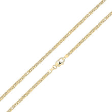 Load image into Gallery viewer, 18ct Gold Vermeil 4mm Square Byzantine Chain Bracelet 7.5"
