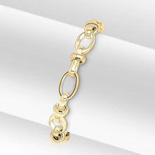 Load image into Gallery viewer, Gold Vermeil 8.5mm Handmade Oval Pinch Chain Bracelet
