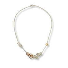Load image into Gallery viewer, Sterling Silver Two Tone Spiral Detail Necklace
