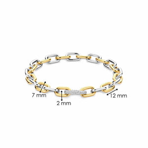 NEW 2025 - Ti Sento Gold Plated Silver 48cm Chain Link Bracelet