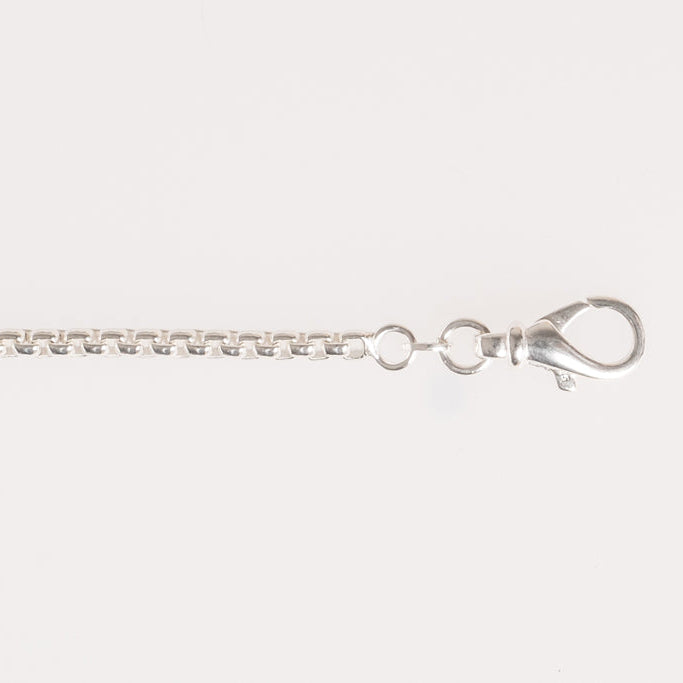Sterling Silver Box Chain Necklace, view 2
