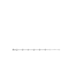 Sterling Silver Bracelet set with Cubic Zirconia Stones, view 2