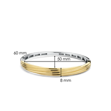 Load image into Gallery viewer, Ti Sento Elegant Twisted Gold Plated Sterling Silver Bangle
