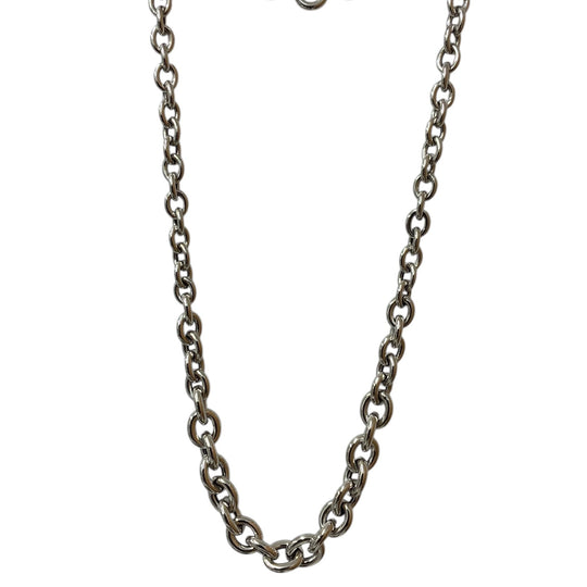 Urban Armour Sterling Silver Oval Rolo link Necklace, view 2