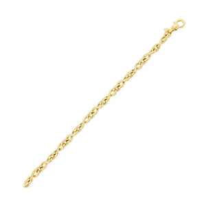 9ct Yellow Gold Infinity Link Bracelet