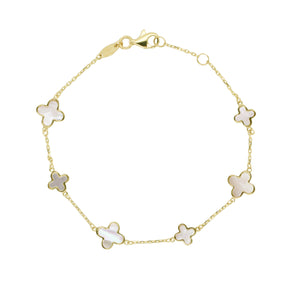 9ct Yellow Gold Mother of Pearl Bracelet