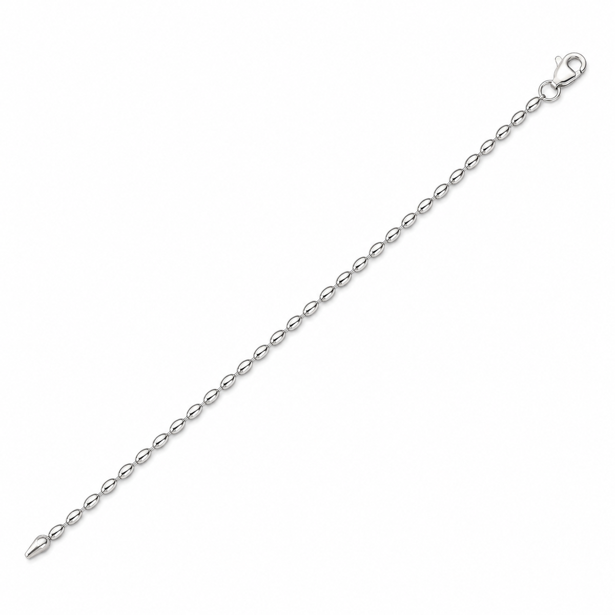 Silver beaded bracelet