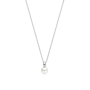 Ti Sento Silver Pearl Pendant Necklace