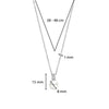 Ti Sento Silver Pearl and CZ Pendant Necklace